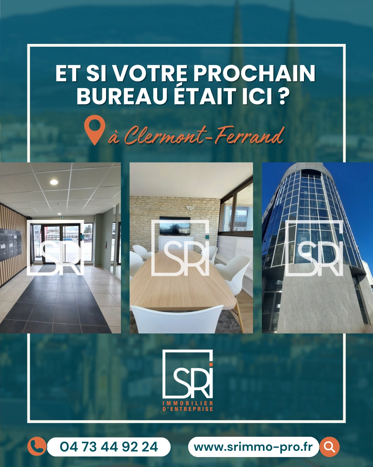 Bureaux modernes en immobilier d’entreprise à Clermont-Ferrand pour implantation professionnelle Environnement économique de Clermont-Ferrand favorable à l’investissement immobilier professionnel Espaces de bureaux adaptés aux entreprises en croissance dans le Puy-de-Dôme