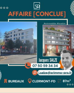 location bureaux Clermont-Ferrand SR Immo transaction immobiliere professionnelle bureaux Auvergne locaux activite bureaux commerces Clermont-Ferrand