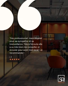 ALT 1 : avis client immobilier d’entreprise SR Immobilier Clermont-Ferrand
ALT 2 : accompagnement transaction immobilière professionnelle bureaux locaux commerciaux
ALT 3 : équipe SR Immobilier immobilier d’entreprise Auvergne