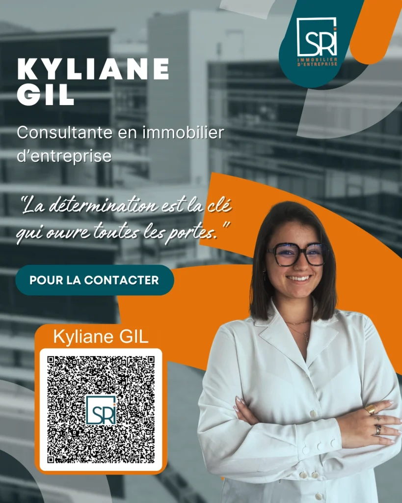 Consultante SR Immo spécialisée en immobilier d’entreprise à Clermont-Ferrand Évolution professionnelle dans une agence de transaction immobilière professionnelle Accompagnement client en locaux d’activité, bureaux et commerces en Auvergne