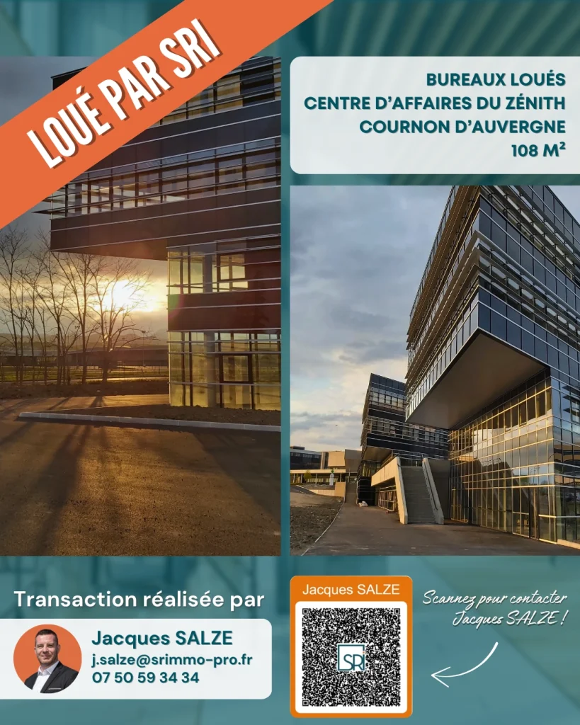 ALT 1 : transaction immobilière professionnelle bureaux Clermont-Ferrand SR Immobilier ALT 2 : locaux d’activité et bureaux loués à Cournon-d’Auvergne ALT 3 : accompagnement immobilier d’entreprise SR Immobilier Auvergne