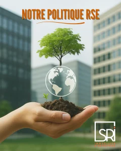 Engagement RSE dans l’immobilier d’entreprise à Clermont-Ferrand Projet immobilier durable pour locaux d’activité, bureaux et commerces Équipe SR Immo engagée dans une transaction immobilière professionnelle responsable